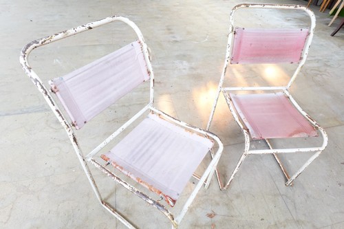 Pair vintage pink italian - of,
