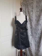 Black Faux Leather Dress
