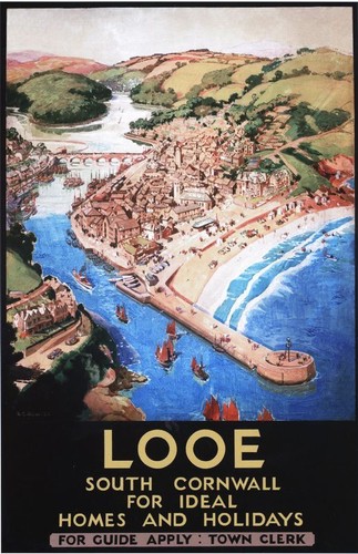 Vintage gwr looe cornwall - vintage,