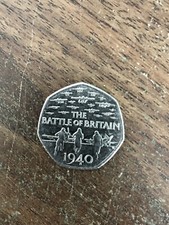 2015 75th Anniversary of the Battle of Britain 50P Fifty Pence Coin VGC