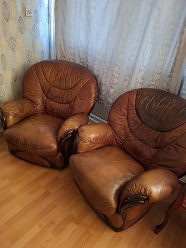 Handmade armchairs brown - x,