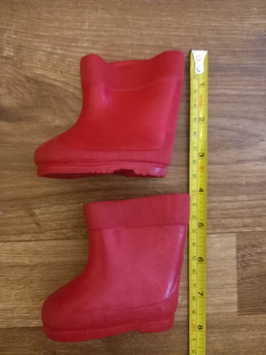 Vintage dolls red rubber welly - vintage,