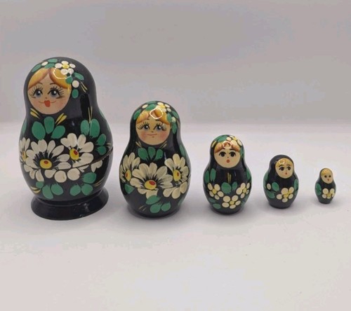 Vintage russian wooden nesting - russian,