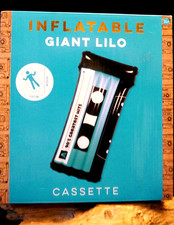 Inflatable Giant Cassette Lilo 1990's 160 cm x 70 cm BRAND NEW