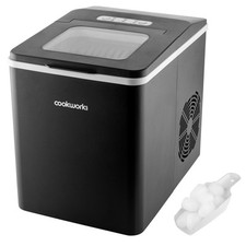 Cookworks 1.8L Ice Cube Maker Black Fast Ice Large Capacity Open Box