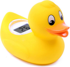Tenscare Digi Duckling Digital Water LCD Thermometer and Baby Bath Time Toy, Yel