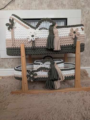 Crochet moses basket set - crochet, with