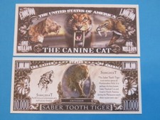 4 Bills:  The SABER TOOTH