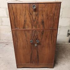 VINTAGE RETRO ROSEWOOD MAHOGANY COCKTAIL DRINKS CABINET CUPBOARD 1950s ART DECO