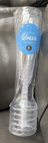 Clear prosecco flutes - 6,