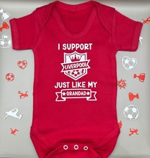 Liverpool FC Personalised Novelty Baby Football Vest Babygrow Bodysuit FREE P&P