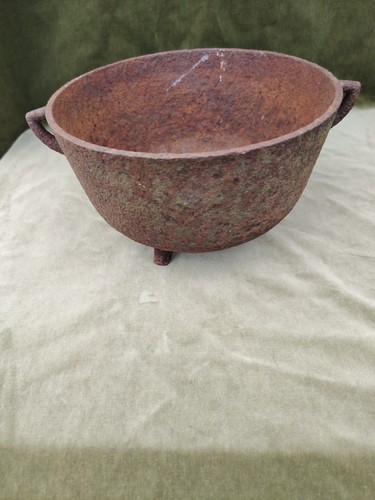 Antique cast iron cauldron - antique,