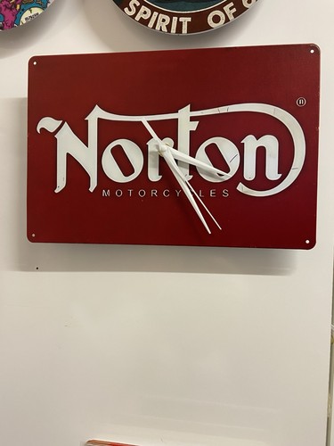 Norton motorcycles clock - norton,