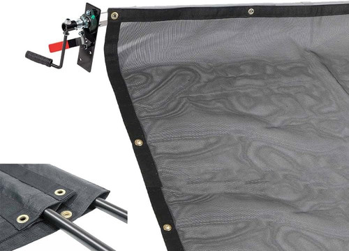 Hand crank tarp - roller, for