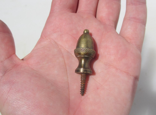 Antique brass furniture finial - antique,