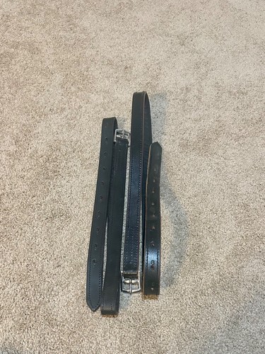 Black stirrup leathers - stirrup,