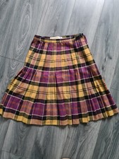 Vintage Kinloch Anderson Wool Wrap Tartan  Skirt Scotland Classic W28 L22