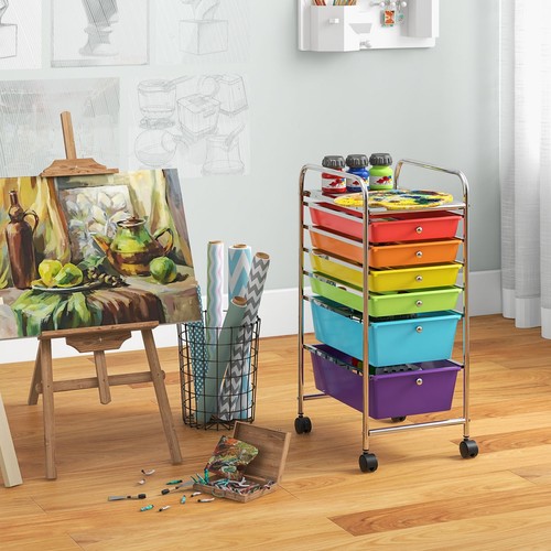 Drawers storage trolley with - storage,