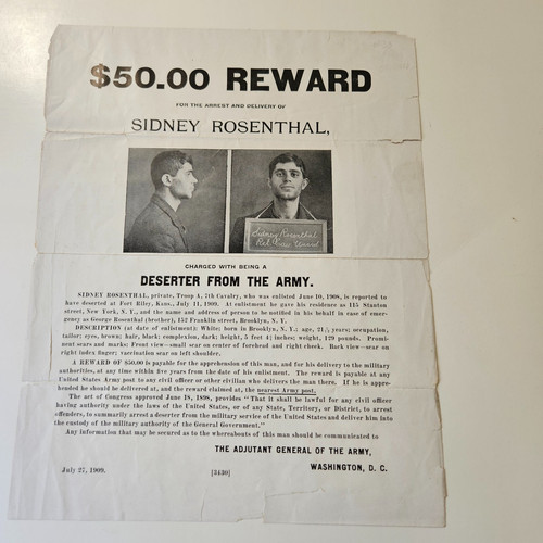 Rare orig 1909 - 1909, reward