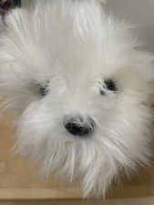 Fuzzy Nation Westie Dog Plush Novelty Bag, Handbag, New, Rare, pink strap