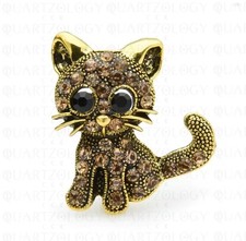 Vintage Rhinestone Cat