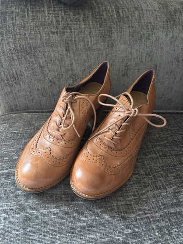 Clarks brown leather brogue - clarks,