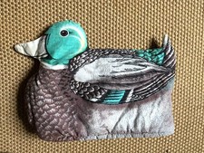 Vintage 1980s Sari Fabrics Mallard DUCK Tea Cosy cozy retro teapot Novelty  