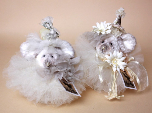Artist made teddy - "teddy, mice"