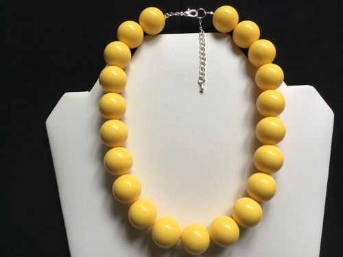 Chunky sunshine yellow - chunky, bead