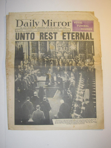 Partial daily mirror newspaper - mirror,