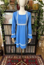 Vintage 1970s Blue Prairie