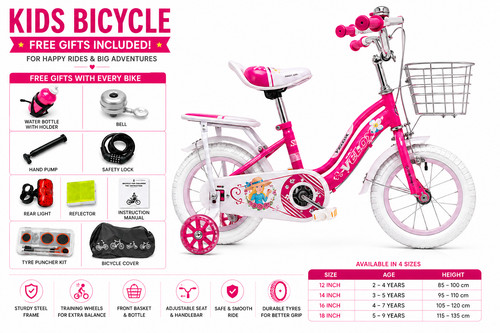 Kids girls bike - 12, 16