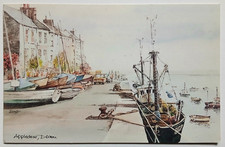 David Skipp Appledore Devon Art Postcard - unused