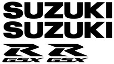 4 Piece Suzuki Decals