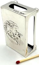 Antique Silver Match Box