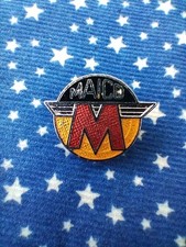 Rare Original Maico Biker Motorcycles Enamel Badge