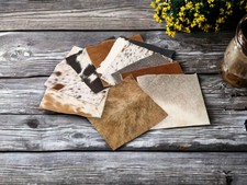 Genuine fur-on Cowhide