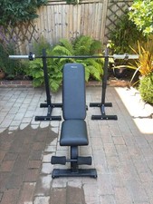 squat rack and bench used