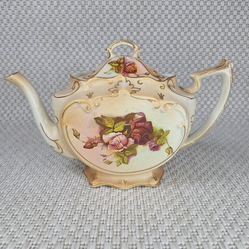 Antique tunstall teapot - tunstall, early