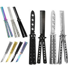 Steel Butterfly Training Tool - Unsharpened Comb Toy for Practice - Metal