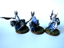 A3 WARHAMMER  LOTR / MIDDLE EARTH KNIGHTS OF DOL AMROTH 3 X PAINTED METAL MODELS