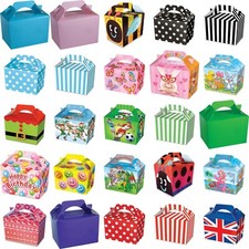 300 x PARTY FOOD BOX Lunchbox Kids 14x9.5x12cm Card Job Lot Wholesale Bulk Buy