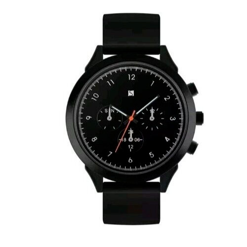 Mens watch black silicone - mens,