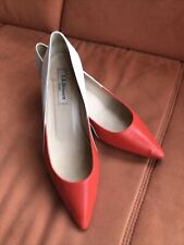 lk bennett “Aimee” orange/white court shoes size 5?