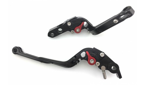 Black red flip - levers, pair