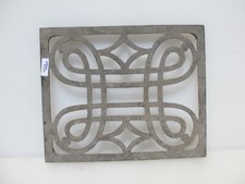 Victorian Brass Air Brick Vent Grate Grille Cover Antique Spirals Old 8"x9.5"
