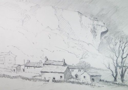 Original pencil drawing - pencil,