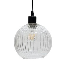 Modern clear ribbed - modern, glass