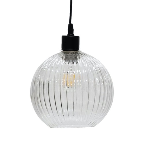 Modern clear ribbed - modern, glass