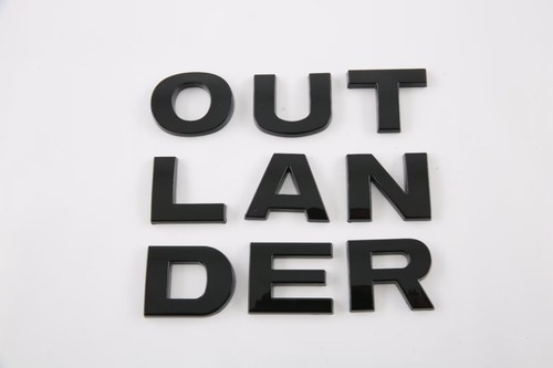 Black outlander logo decal - 3d,